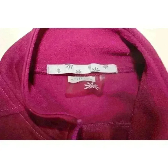 Athleta Athletic Fitted Tailored Vest Full Zip Magenta 4 Pockets Women's Size S - Picture 8 of 16